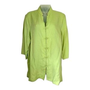EUC Linen Tunic 1X -light Lime